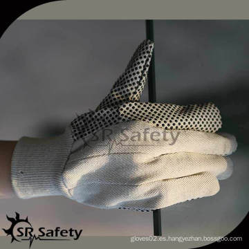 SRSAFETY mejor precio guantes de algodón blanco